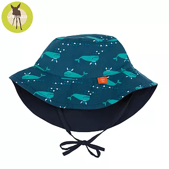 德國Lassig-嬰幼兒抗UV海灘遮陽帽-小海鯨36M小海鯨