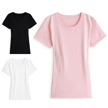【男人幫】俏麗百搭素面純棉T恤(T7000)粉紅S