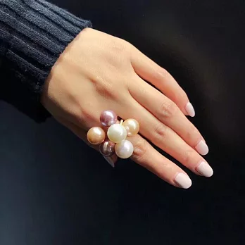 Beatrice Bijoux 花朵珍珠戒指
