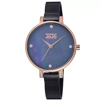 NATURALLY JOJO晶鑽米蘭魅力腕錶-JO96925-88F