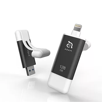 ADAM iKlips ll 蘋果iOS USB3.1雙向隨身碟 128GB灰