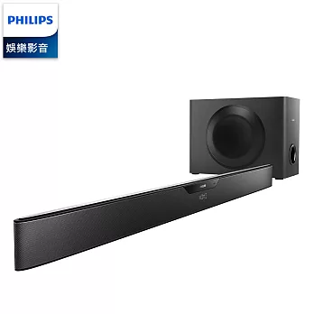 【福利品】PHILIPS 飛利浦 HTL6140B/HTL6140 Soundbar喇叭(送 拆封新品BDP1301播放機+鋼鐵人3藍光片)