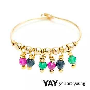 YAY You Are Young Frida 寶石花束戒指 流蘇款 彩鑽X星辰豆豆S
