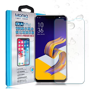 MONIA 華碩 ASUS ZenFone 5Z ZS620KL 日本頂級疏水疏油9H鋼化玻璃膜 玻璃保護貼(非滿版)