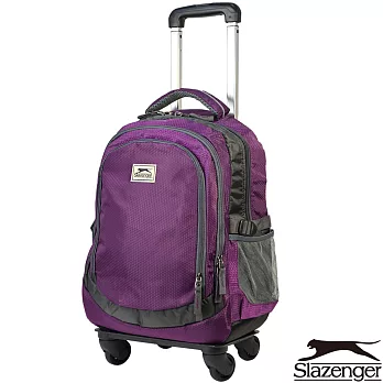 Slazenger 史萊辛格 可拆式拉桿後背包(紫)