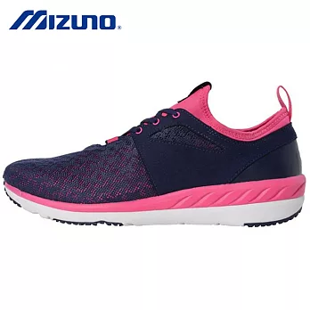 MIZUNO 美津濃 WAVE Tx Walk 寬楦 女健走鞋 B1GF184414JP22.5藍粉