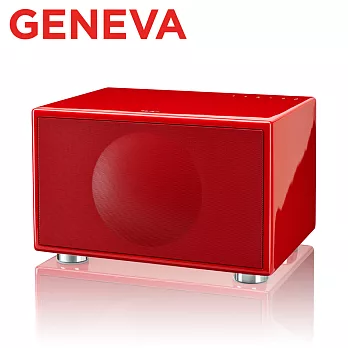 Geneva Classic M HIFI 藍牙鬧鐘收音機喇叭紅色