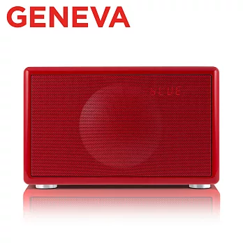 Geneva Classic S HIFI 藍牙鬧鐘收音機喇叭紅色