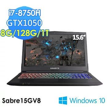 GIGABYTE技嘉 Sabre15GV8 15.6吋 i7-8750H GTX1050 WIN10 電競筆電