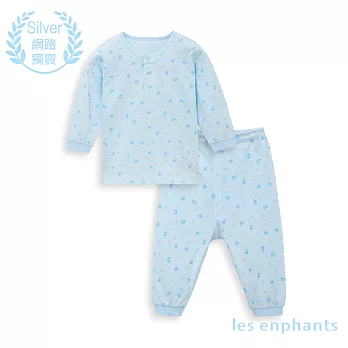 les enphants 兩粒釦套裝90藍色