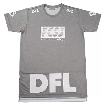 soccer junky 中性FCSJ X DFL字樣日本機能T恤M灰