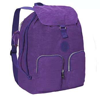 KIPLING經典尼龍後背包-紫色(現貨+預購)紫色