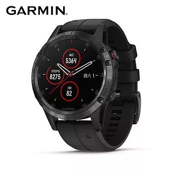 GARMIN fenix 5 Plus 行動支付音樂GPS複合式心率腕錶 兩色石墨灰-矽