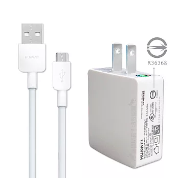 華為 5V/2A快速充電器+Micro USB 新版2A傳輸充電線 充電組(密封包裝) PY0857+050200U3W