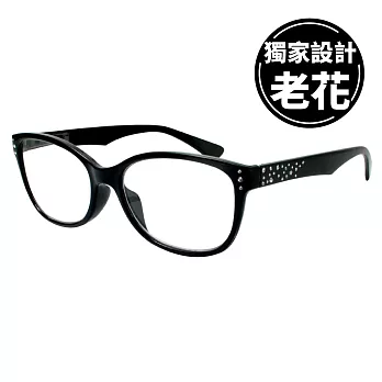 【KEL MODE】台灣製造 高檔濾藍光老花眼鏡-獨家設計超輕!! dior類似款(300度#1007-C28-黑色)300度