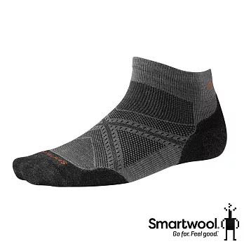 Smartwool PhD菁英減震型跑步低筒襪石磨灰 M