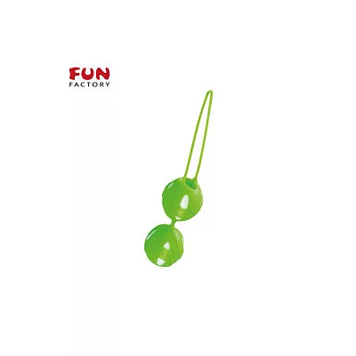 FUN FACTORY 聰明球球雙球DUO-女性情趣運動球球(白/鮮綠)白/鮮綠