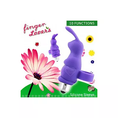 Finger Lover-手指情人10段變頻防水造型兔蛋-紫