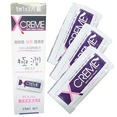 X-Creme 超快感PH5.5 保濕潤滑液(5ml/包*3包)