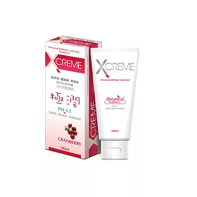 X-Creme 超快感PH5.5蔓越莓潤滑液(100ml/條)