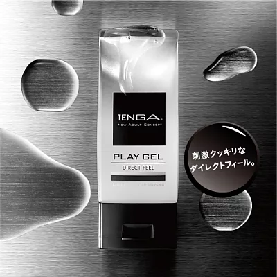 日本TENGA-PLAY GEL-DIRECT FEEL 黏著刺激型潤滑液150ml-黑