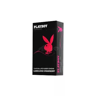 PLAYBOY-花花公子 保險套-草莓迷情型(12入裝)