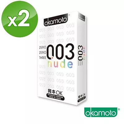 【岡本okamoto】003 Nude赤裸勁薄 6片裝_2入組