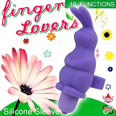 Finger Lover 10段變頻防水小兔造型手指情人-紫