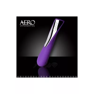 美國AERO AURA 奧拉 六段變頻女性曲線按摩棒-迷惑紫(磁吸式充電)