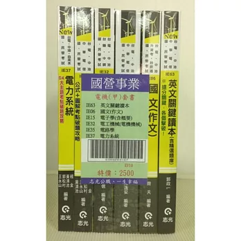 國營事業台電職員電機(甲)套書