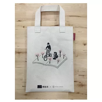 博客來X紙上行旅X台南合成帆布行 獨家萬用書袋【透過閱讀,看見世界】