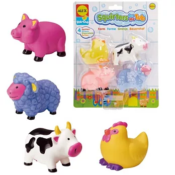 可愛噴水洗澡組-農場