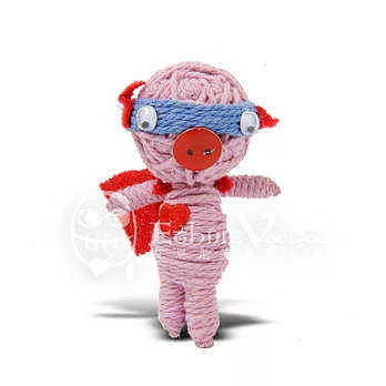 ㊣Ethnic巫毒娃娃-飛天豬(粉紅)