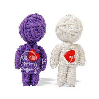 ㊣Ethnic巫毒娃娃-戀人物語(白+紫)