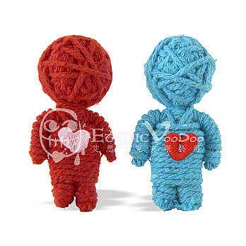 ㊣Ethnic巫毒娃娃-戀人物語(紅+亮藍)