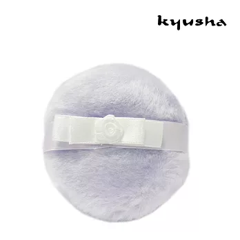 Kyusha 短毛柔軟緞帶玫瑰花蜜粉撲
