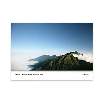 【 frogfree.com 】台灣百岳卡片系列-能高安東軍卡片-鳥瞰能高山南峰