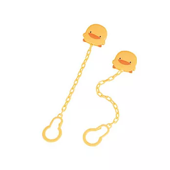 黃色小鴨造型安全奶嘴夾 (1入)