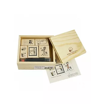 Shinzi Katoh 隨意組合木頭印章組-今天