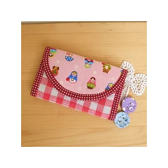 手縫ok!-俄羅斯娃娃手握包(拼布材料包)