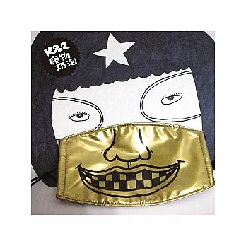 奶泡隨手畫口罩-嘻~我很多蛀牙(BLING金)