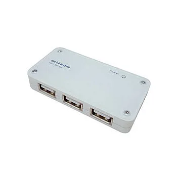aibo 壓克力粉餅盒造型 USB2.0 4 PORT HUB《粉嫩白》