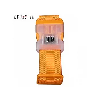 CROSSING 密碼鎖行李束帶(橘)