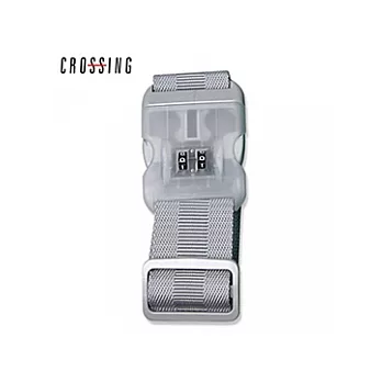 CROSSING 密碼鎖行李束帶(銀)