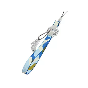 粉彩皮革吊飾-高跟鞋(藍色彩皮)