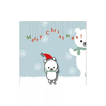 Shinzi Katoh 關懷地球系列北極熊立體卡片-聖誕快樂