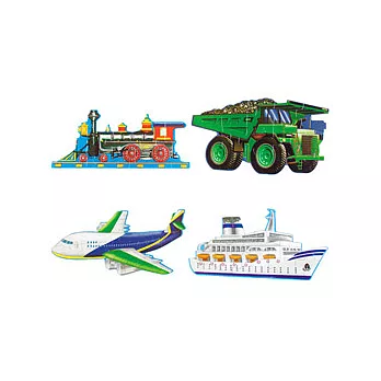 美國 Melissa & Doug 大型地板拼圖 - 交通工具【共 48 片】- 特大尺寸,成就感加倍