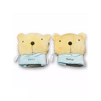 小熊熊造型USB保暖手套粉藍色