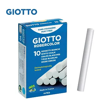 【義大利 GIOTTO】無灰粉筆(白色10入)