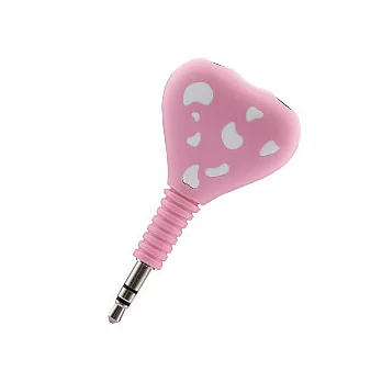 BONE/ BONE SHARE 耳機分享器-粉紅色粉紅